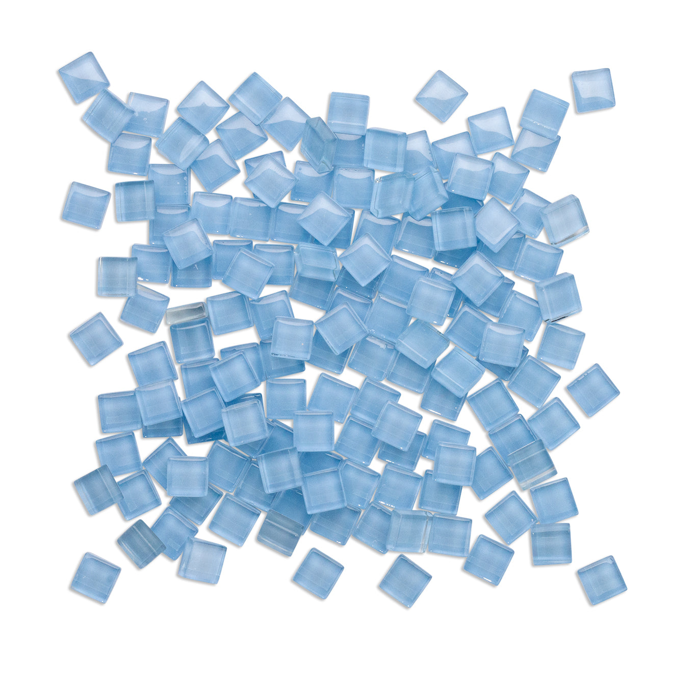 Blue Sky Crystal Mosaic Glass Tiles 1Kg **School Bulk Buy**