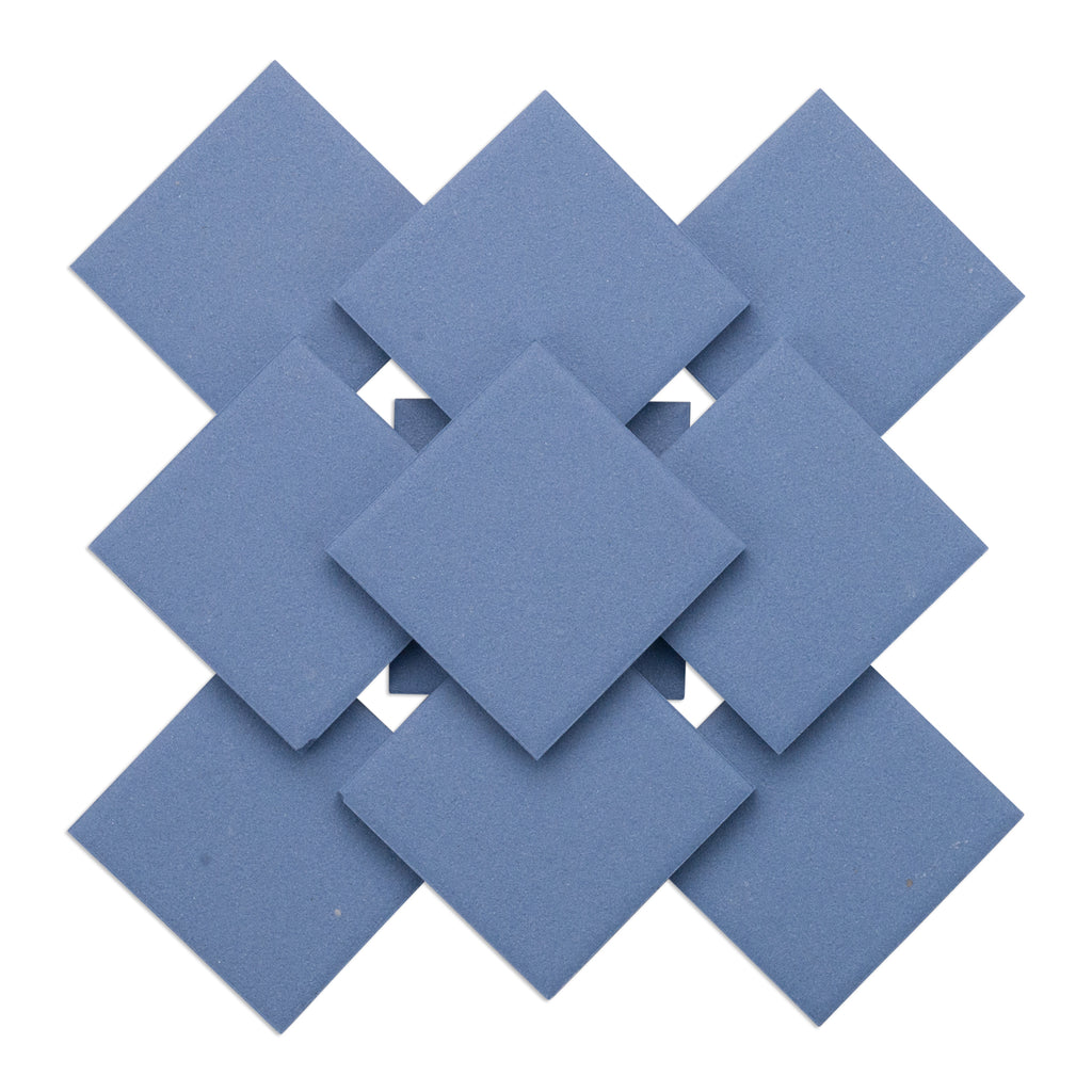 Light Blue 48mm Porcelain Ceramic Tiles 250g