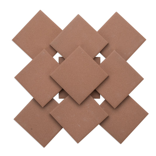 Light Brown 48mm Porcelain Ceramic Brown Tiles 250g