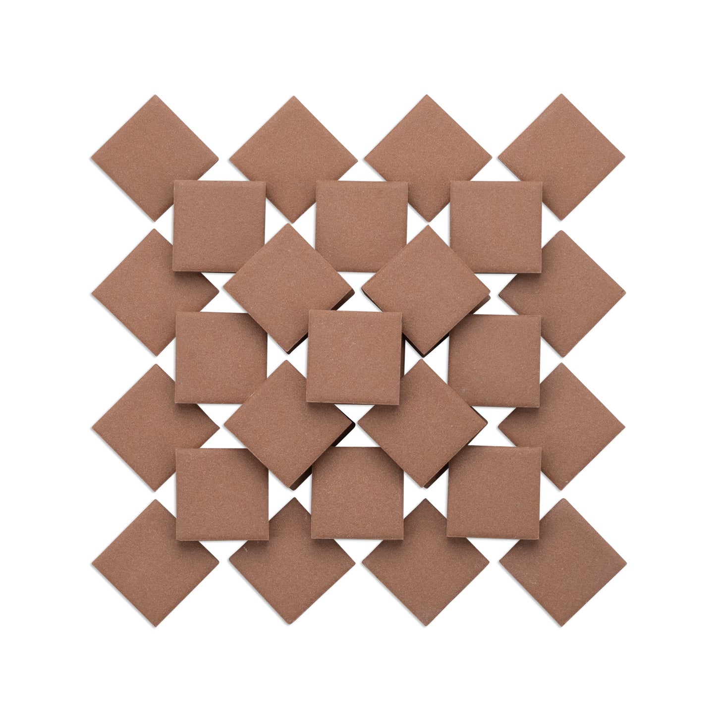 Light Brown 23mm Porcelain Ceramic Brown Tiles 250g