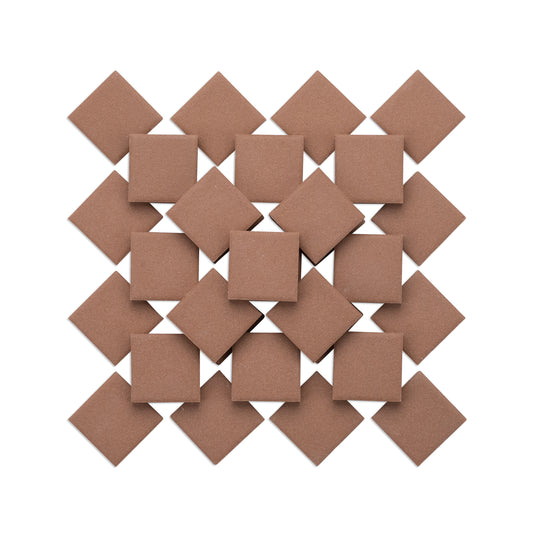 Light Brown 23mm Porcelain Ceramic Brown Tiles 250g