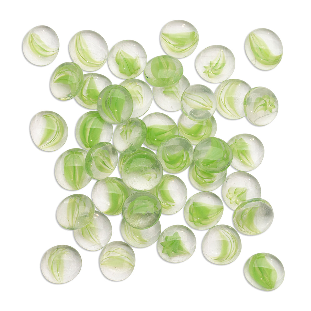 Green Squash Glass Mosaic Gems 250g