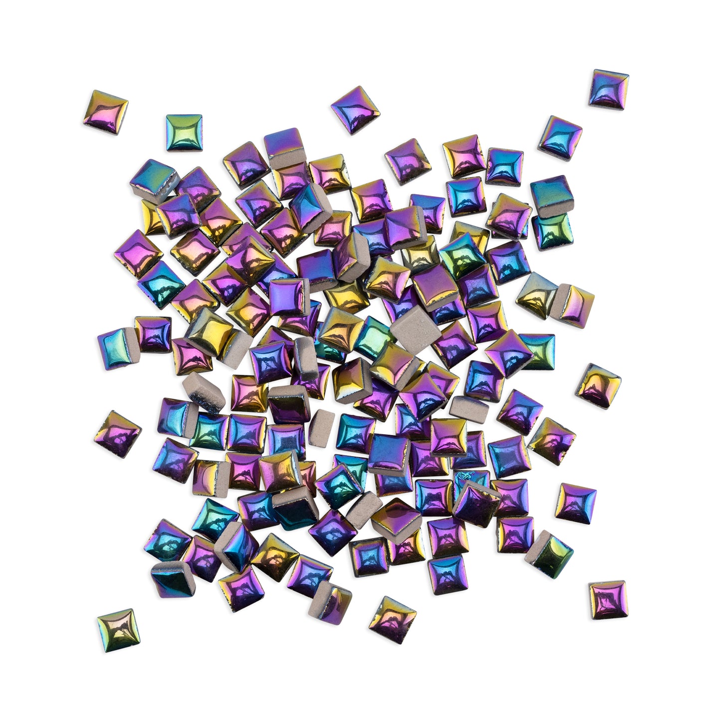 Metallic Rainbow Ceramic Mini Tiles 1Kg **School Bulk Buy**