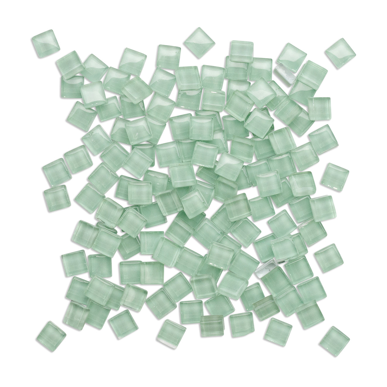 Mint Green Crystal Mosaic Glass Tiles 1Kg **School Bulk Buy**