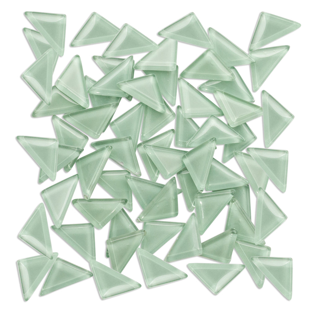 Mint Triangles Green Mosaic Glass 250g