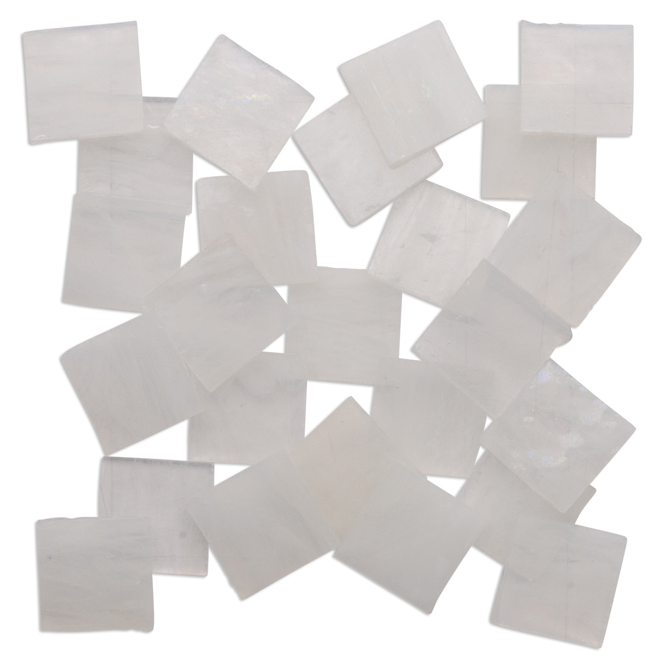 Moonstone 2.5 x 2.5cm 1Kg White Tile **School Bulk Buy**