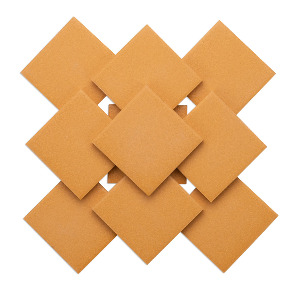 Mustard 48mm Porcelain Ceramic Orange Tiles 250g