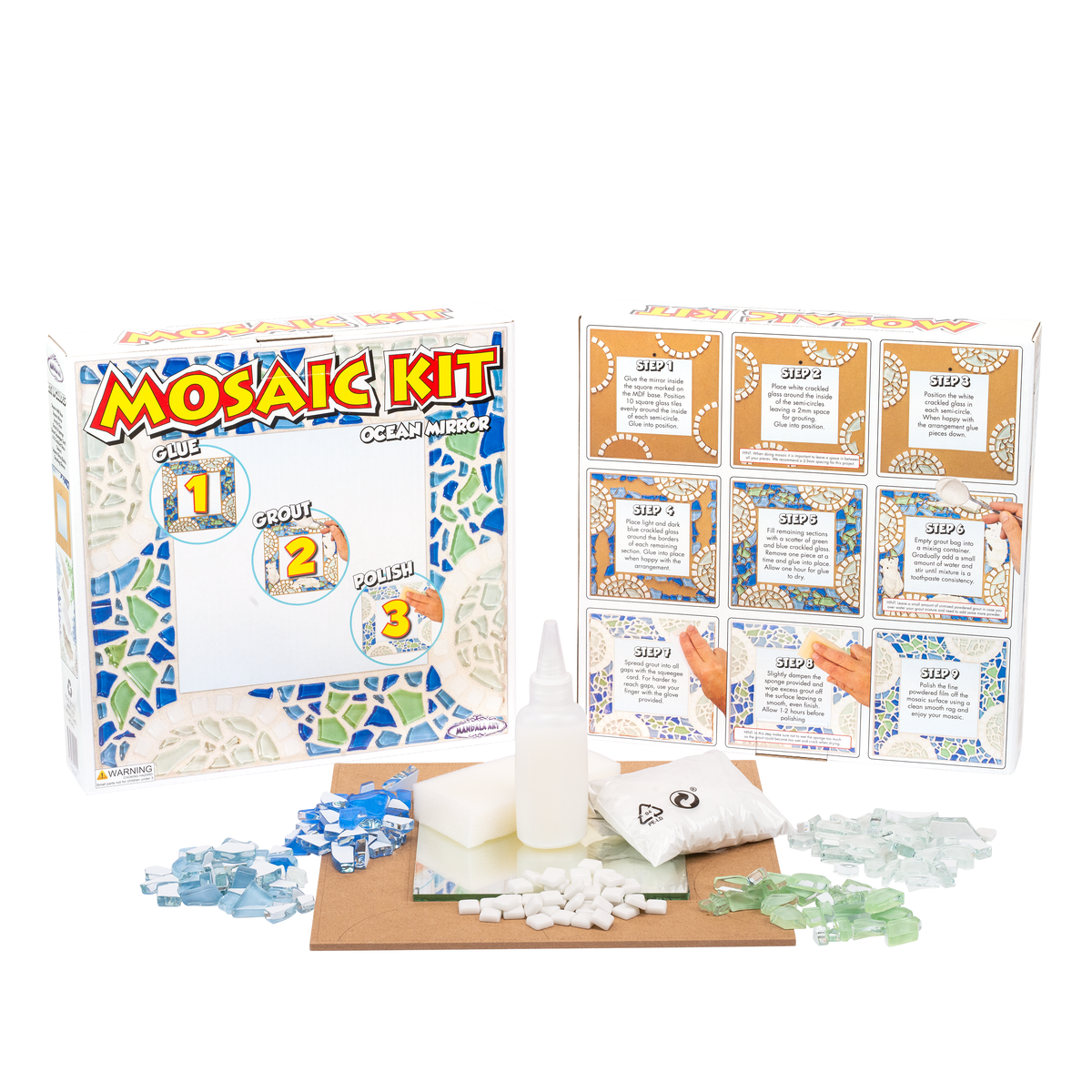 Ocean Mirror Mosaic Craft Kit