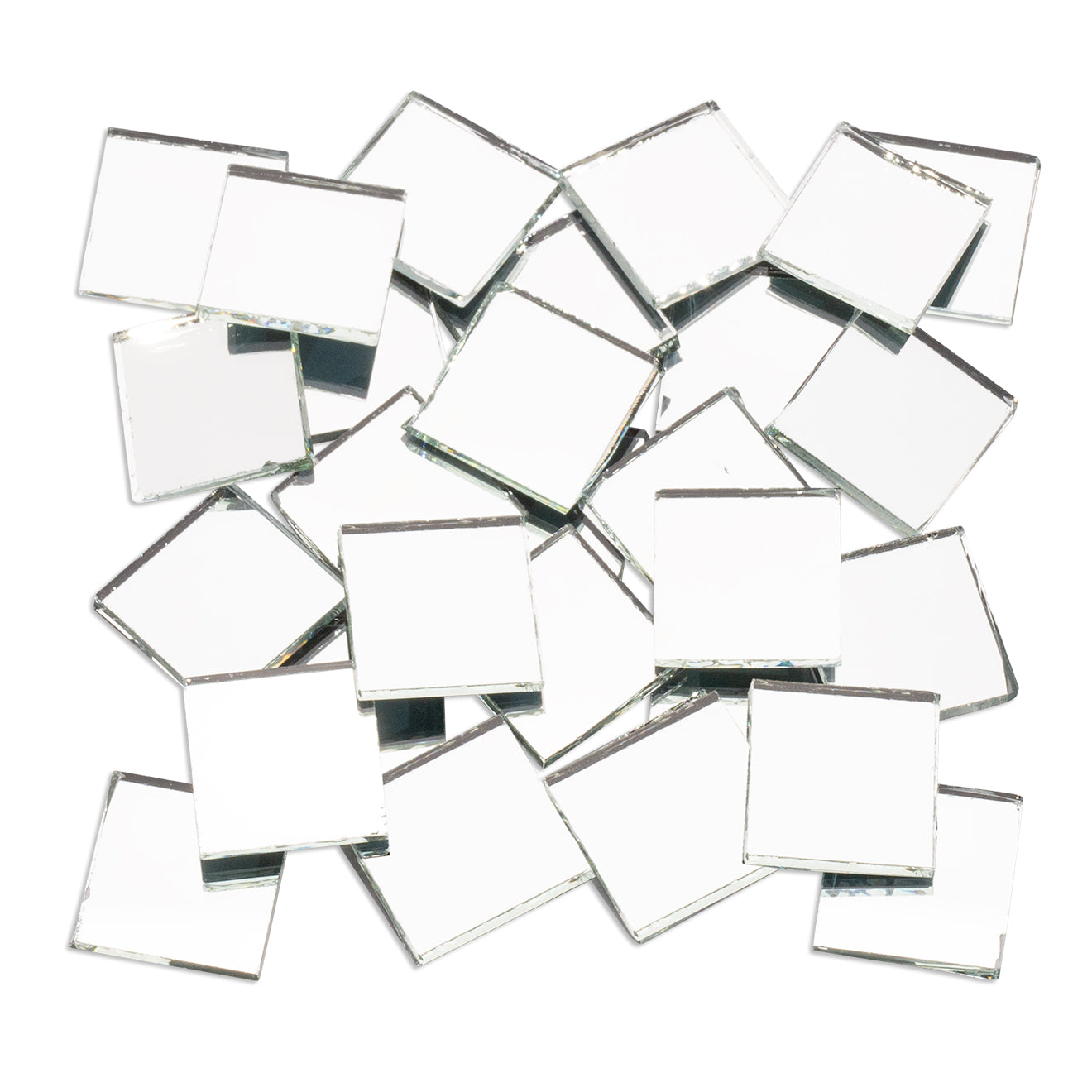 Silver Mirror 25mm Mosaic Glass 1Kg **School Bulk Buy**