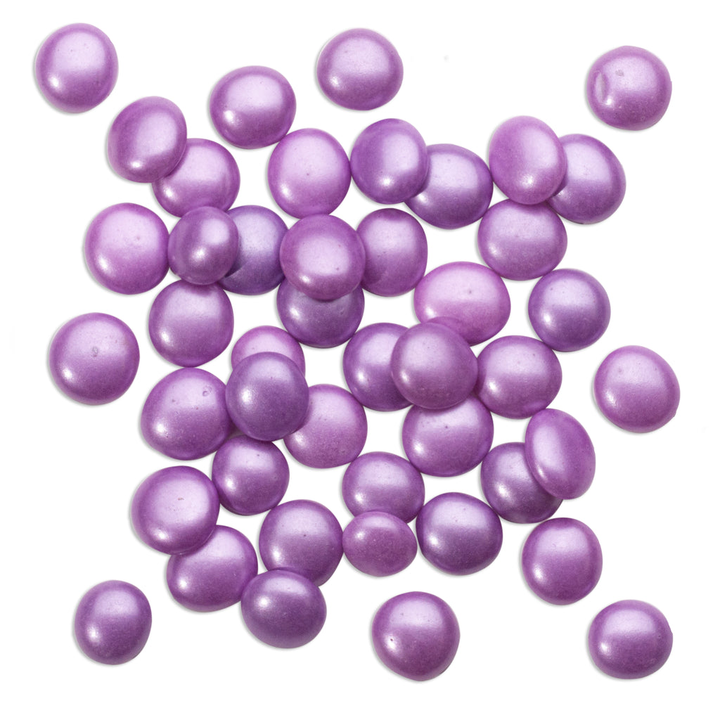Purple Painted Glass Pebbles 250g