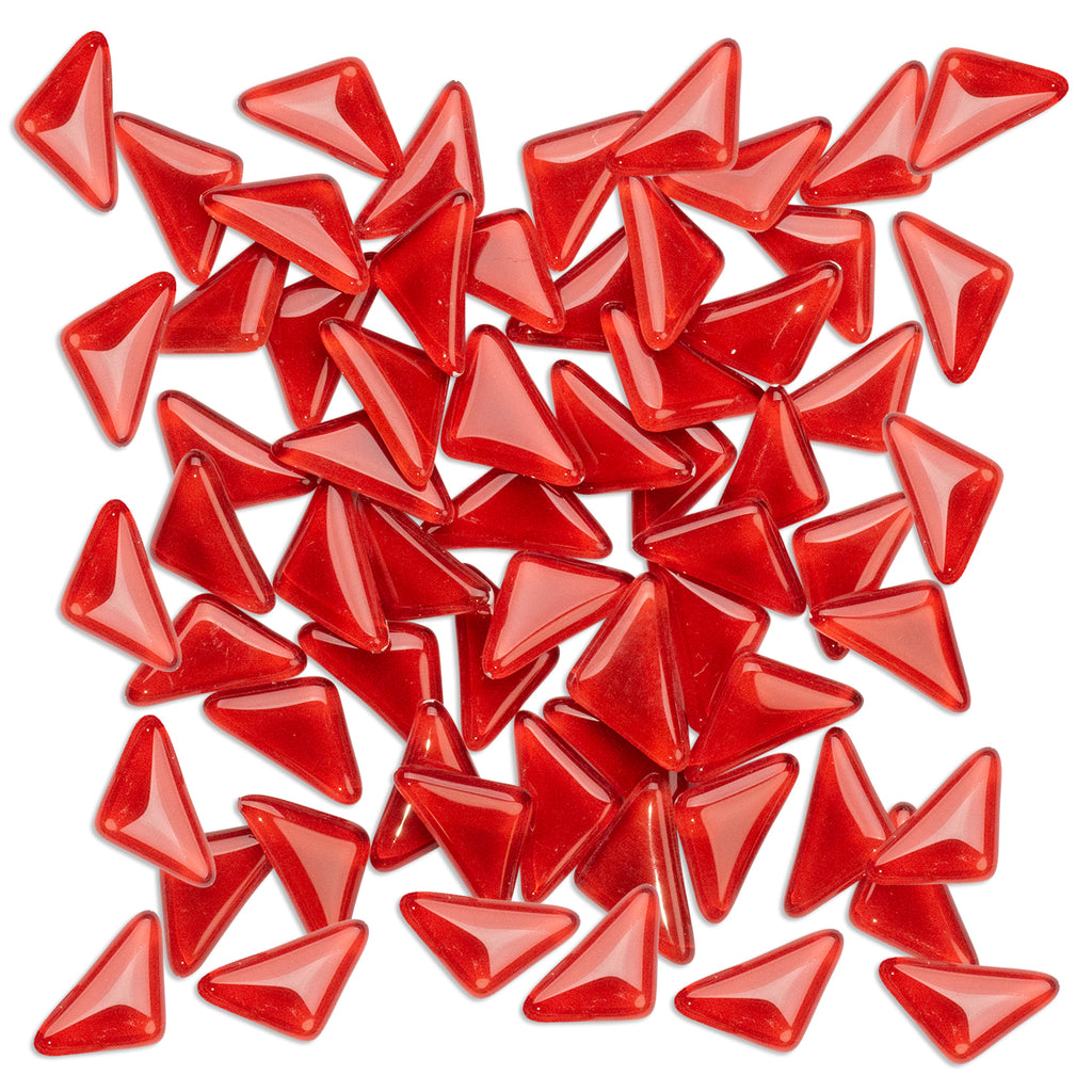 Red Triangles Mosaic Glass 250g