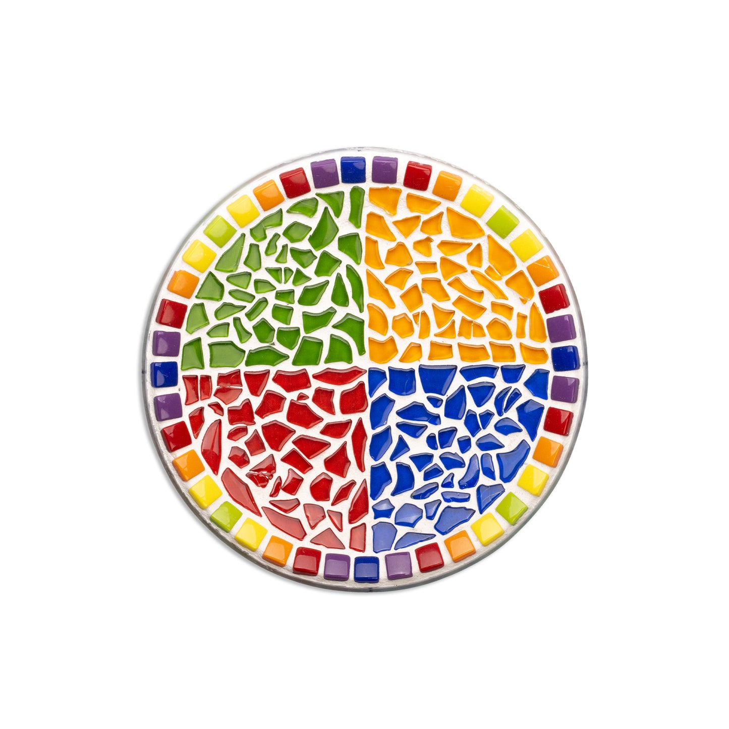Mosaic Glass Plate 198mm