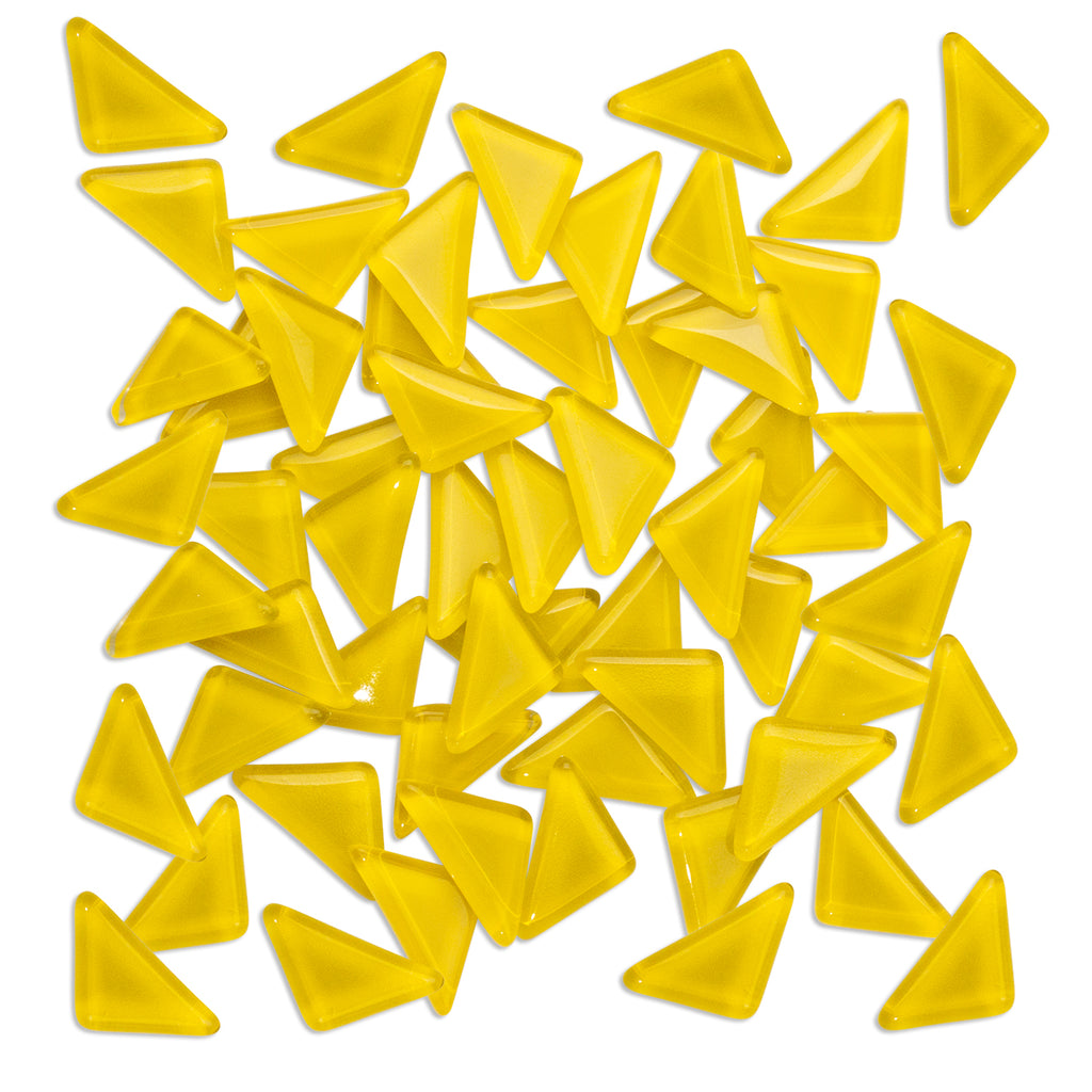 Yellow Triangles Mosaic Glass 250g
