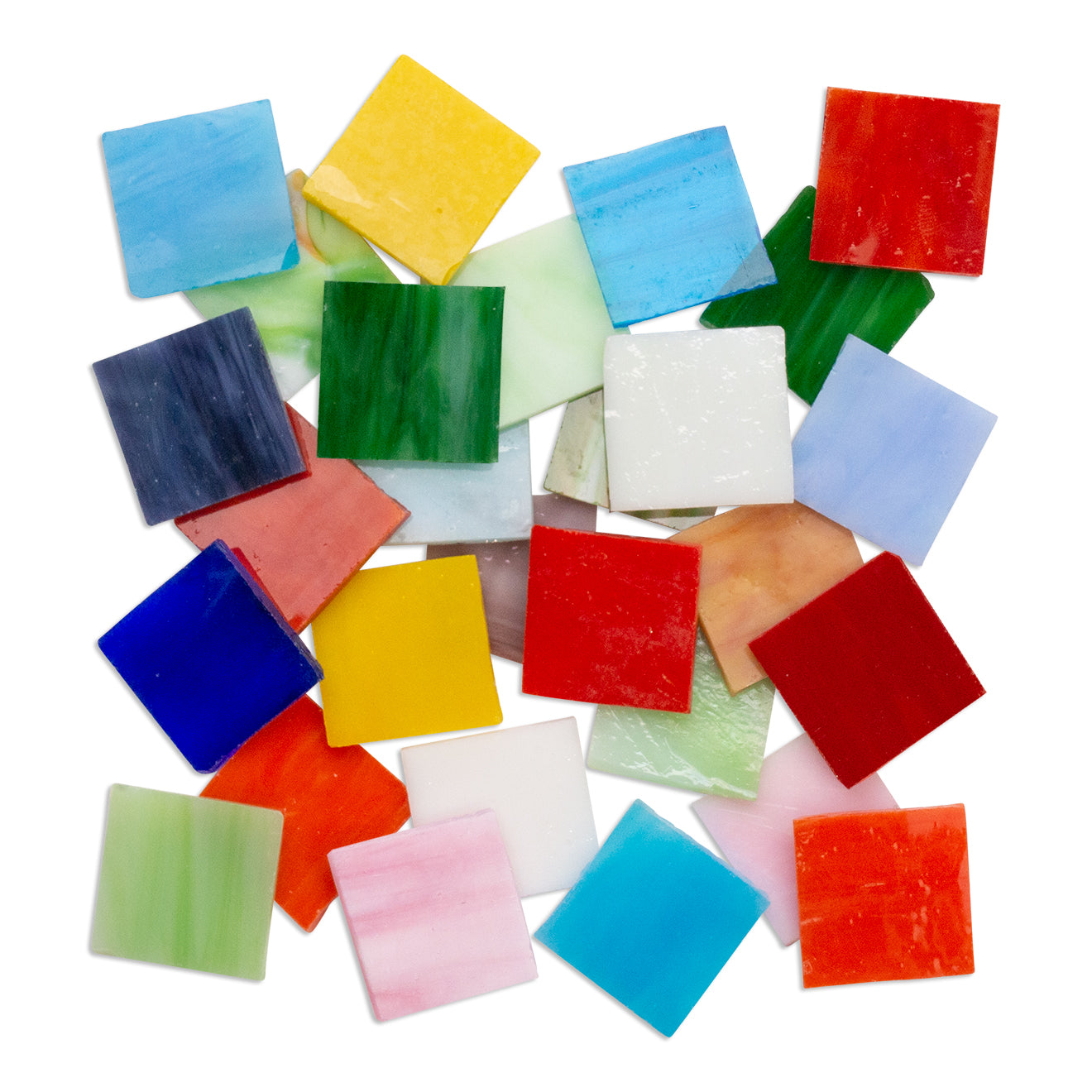 2.5 x 2.5 cm Glass Tiles