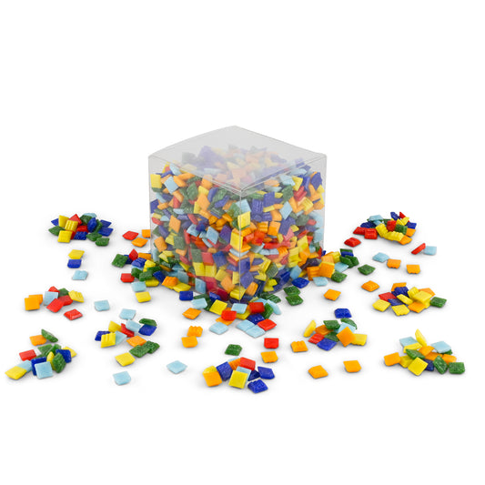 Assorted Vitreous Glass Tiles 1Kg **School Bulk Buy**