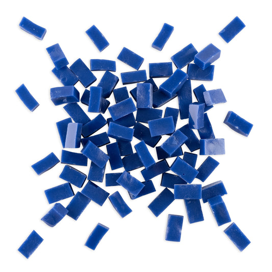 4007 Cornflower Blue Smalti Glass Brick Mosaic Tiles 250g