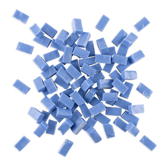 4009 Cornflower Blue Smalti Glass Brick Mosaic Tiles 250g