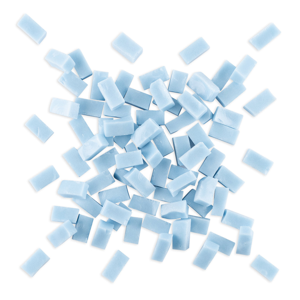 4023 Blue Smalti Glass Brick Mosaic Tiles 250g