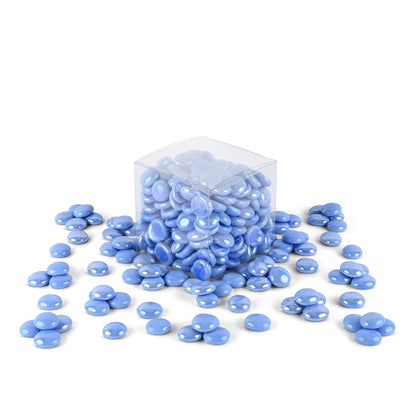 Baby Blue Glass Mosaic Pebbles 1Kg **School Bulk Buy**