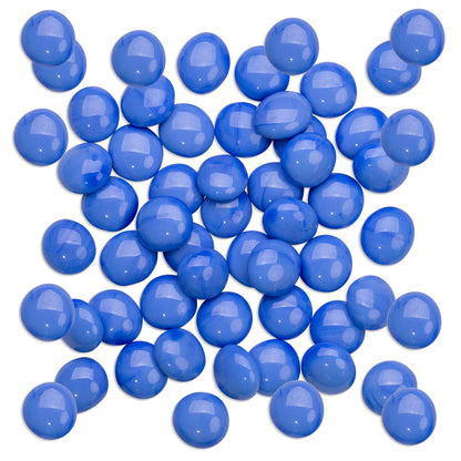 Baby Blue Glass Mosaic Pebbles 1Kg **School Bulk Buy**