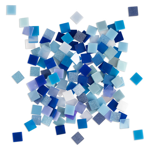 Resin Mosaic Tiles - Blue Mix - 1000 Tiles