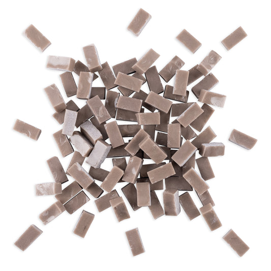 7017 Smokey Brown Smalti Glass Brick Mosaic Tiles 250g