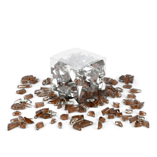 Brown Crackled 1Kg Brown Tile **School Bulk Buy**