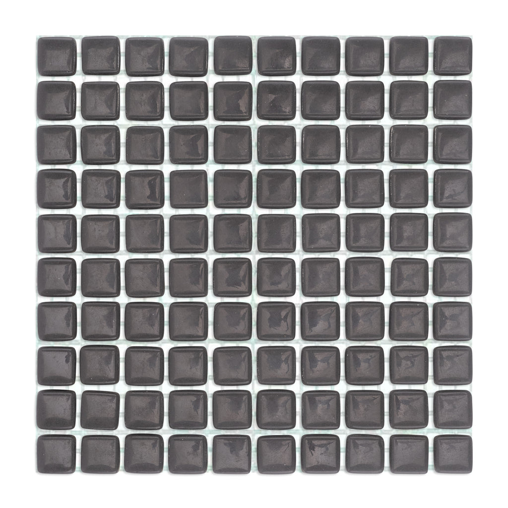 C57 Grey Glass Blocks on Mesh Mosaic Tiles - 100pcs