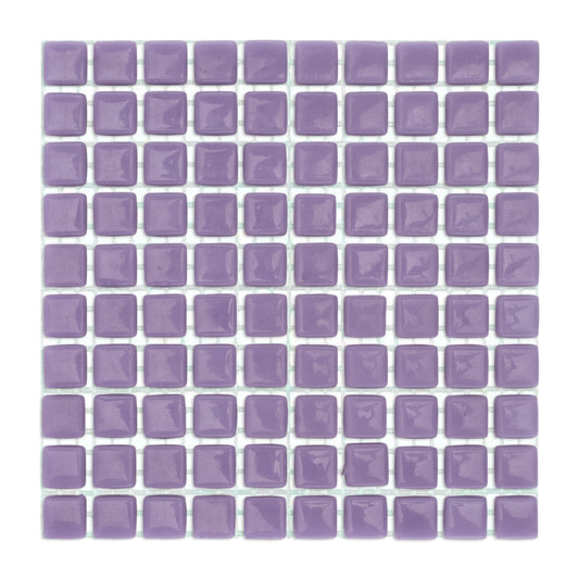 C62 Purple Glass Blocks on Mesh Mosaic Tiles - 100pcs