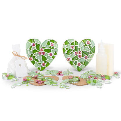 Christmas Hearts Mosaic Coaster Kit