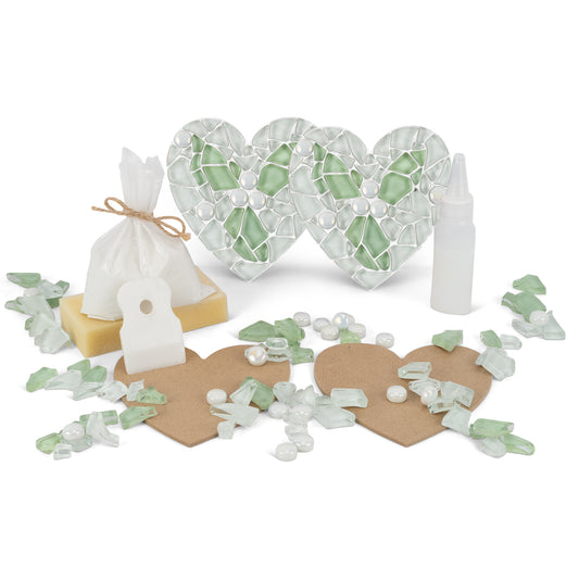 Christmas Hearts Mosaic Coaster Kit