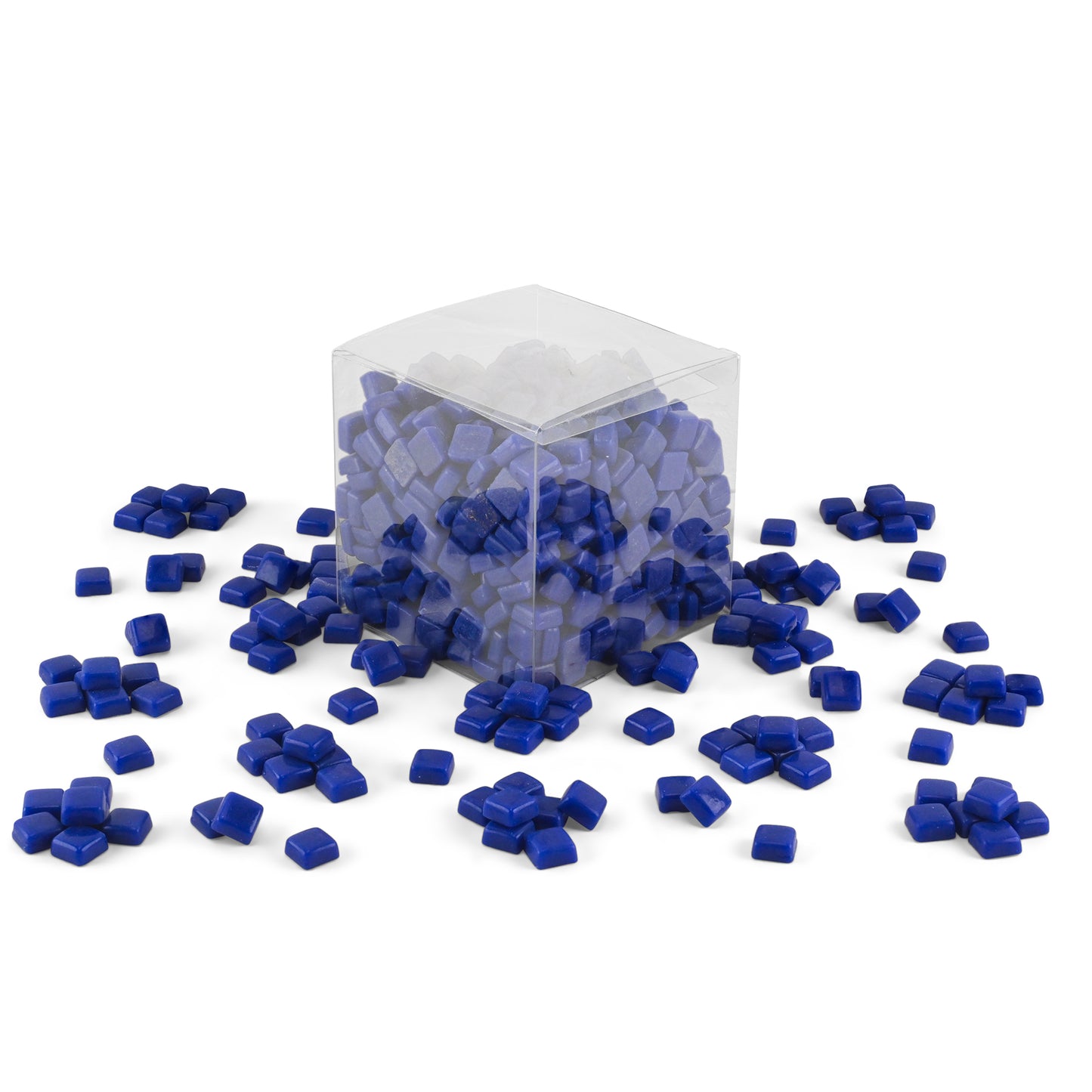 Dark Blue Glass Blocks 12mm Mosaic Tiles 1Kg **School Bulk Buy**
