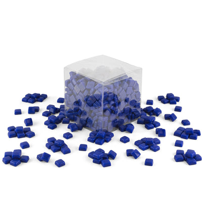 Dark Blue Glass Blocks 12mm Mosaic Tiles 1Kg **School Bulk Buy**