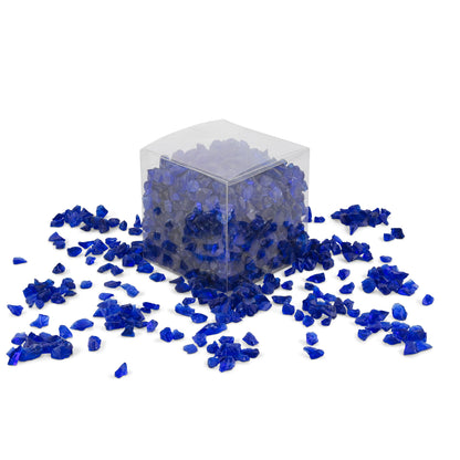 Blue Crushed Glass 1Kg **School Bulk Buy**