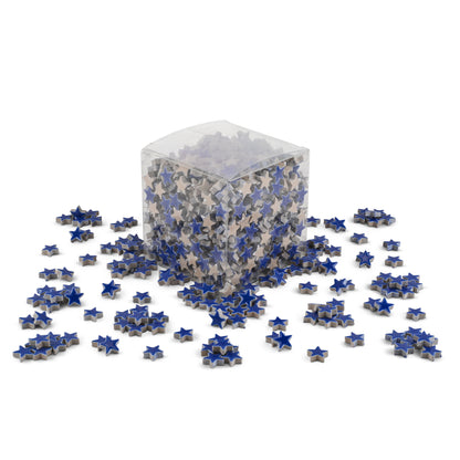 Dark Blue Star Shaped Ceramic Tiles 800g **School Bulk Buy**