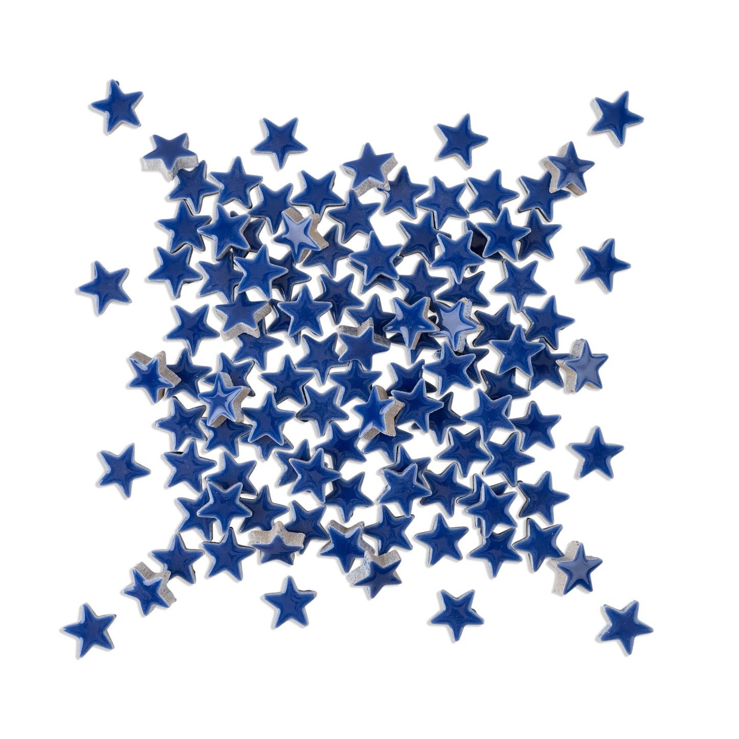 Dark Blue Star Shaped Ceramic Tiles 800g **School Bulk Buy**