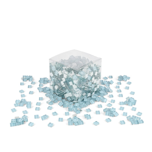 Eggshell Blue Crystal Mosaic Glass Tiles 1Kg **School Bulk Buy**