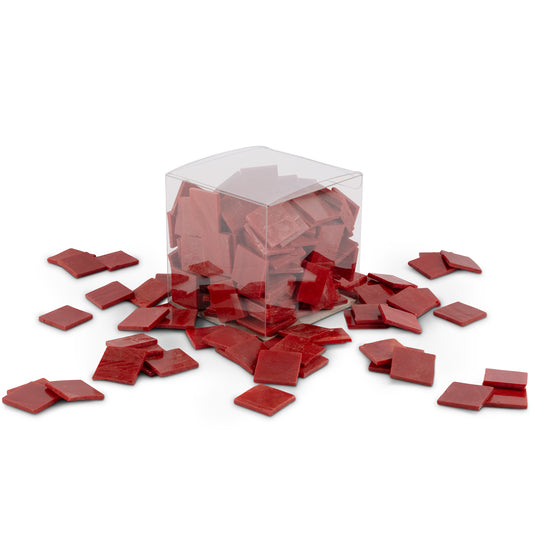 Fire Red 2.5 x 2.5cm 1Kg Red Tile **School Bulk Buy**