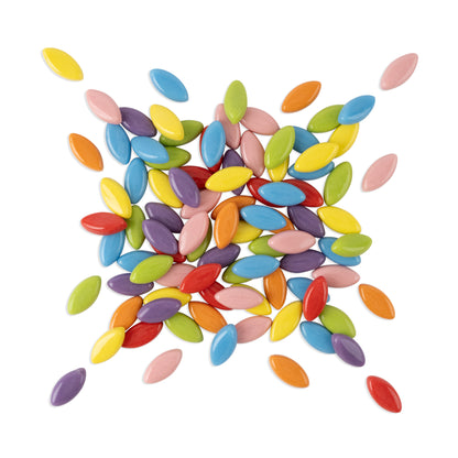 Assorted Flower Petal Leaf Shaped Mosaic Tiles 250g