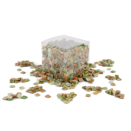 Gelati 1 x 1cm 1Kg Green Brown Orange Tile **School Bulk Buy**