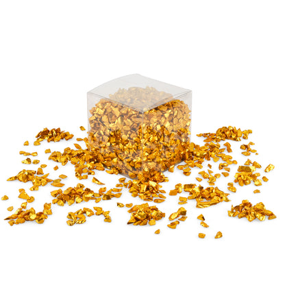 Gold Crushed Glass 1Kg **School Bulk Buy**