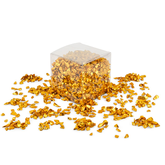 Gold Crushed Glass 1Kg **School Bulk Buy**