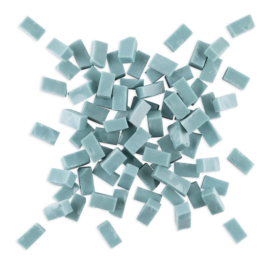 5004 Teal Green Smalti Glass Brick Mosaic Tiles 250g