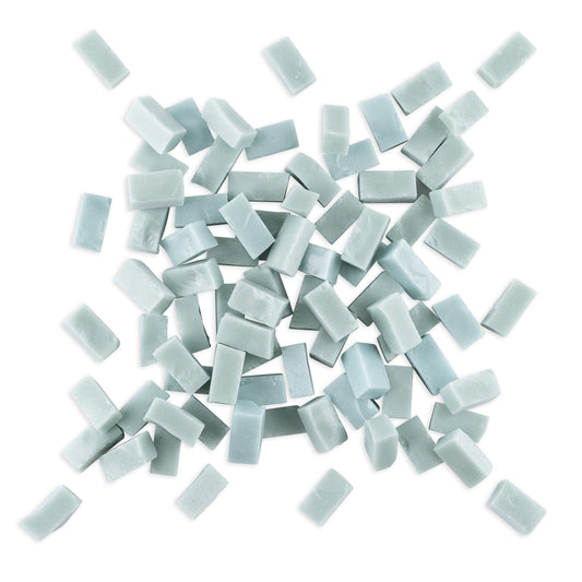 5005 Teal Green Smalti Glass Brick Mosaic Tiles 250g