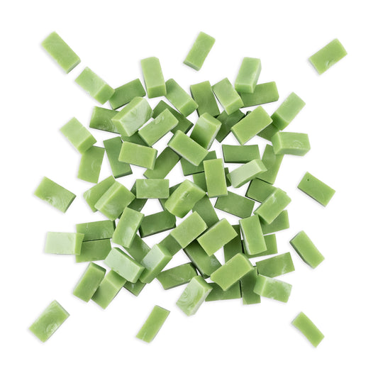 5013 Green Smalti Glass Brick Mosaic Tiles 250g