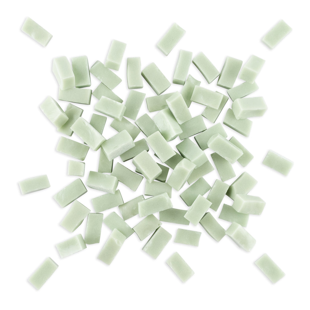 5023 Jade Green Smalti Glass Brick Mosaic Tiles 250g