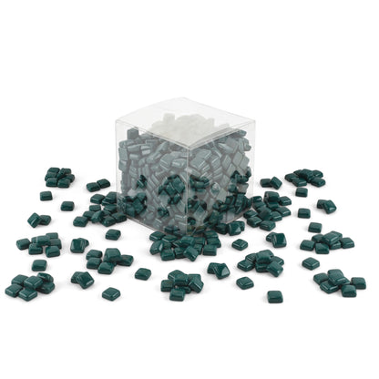 Dark Green Glass Blocks 12mm Mosaic Tiles 1Kg **School Bulk Buy**