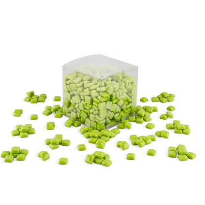 Light Green Glass Blocks 12mm Mosaic Tiles 1Kg **School Bulk Buy**