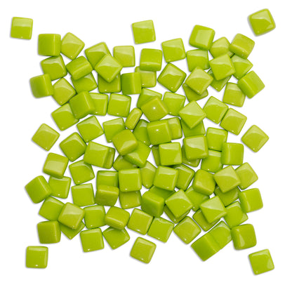 Light Green Glass Blocks 12mm Mosaic Tiles 1Kg **School Bulk Buy**