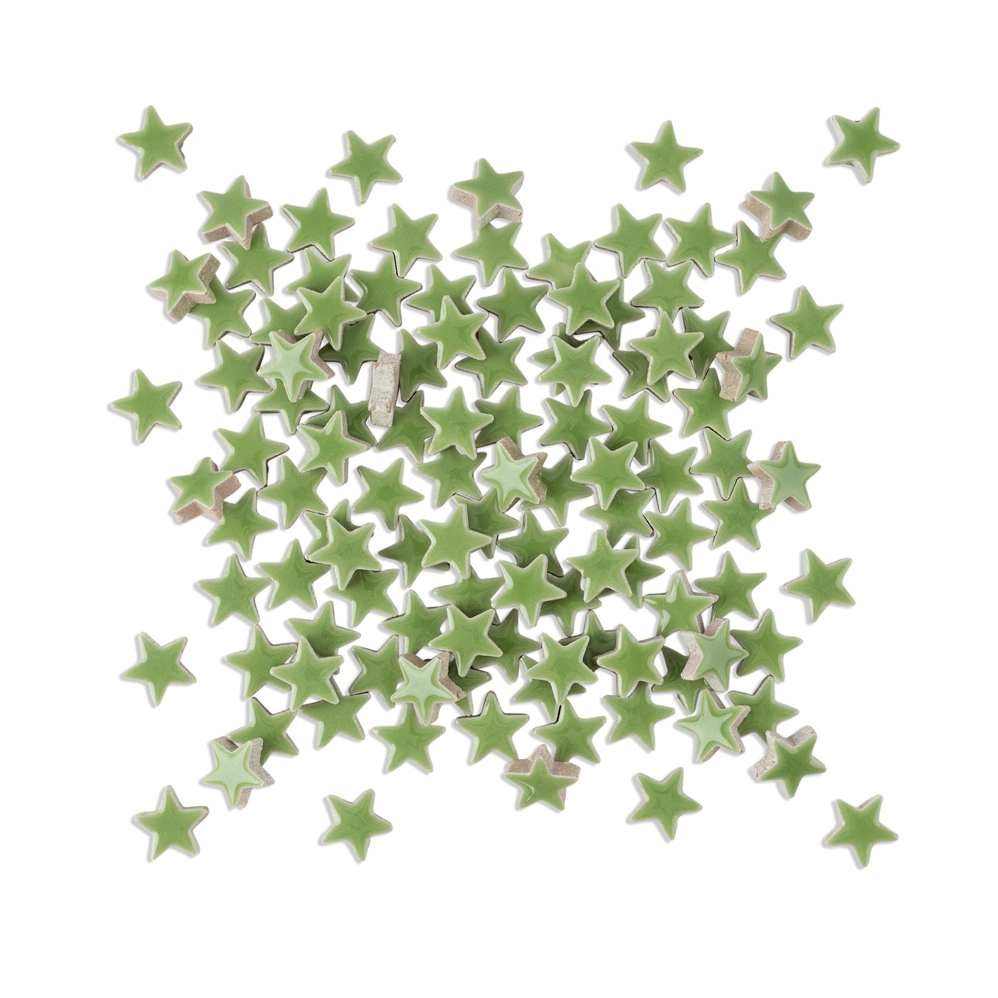 Green Star Shaped Ceramic Tiles 800g **School Bulk Buy**